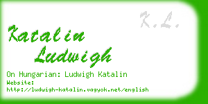 katalin ludwigh business card